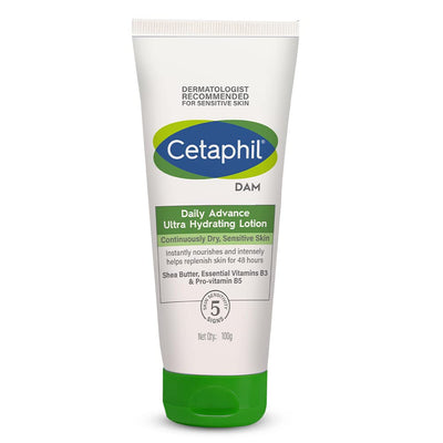 Cetaphil Dam Advance Ultra Hydrating Lotion For All Skin 100g - red