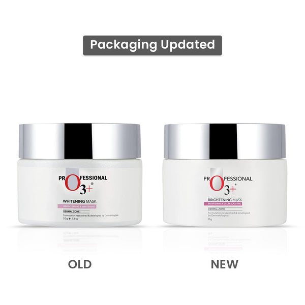 O3+ Whitening Mask for Skin Whitening, Tightening and Pigmentation Control - Infused with Natural Lavender and Cucumber Botanical Extracts (50g) image 2