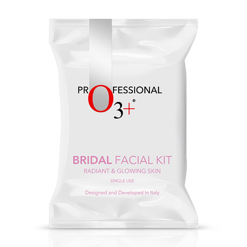 O3+ Bridal Facial Kit for Radiant & Glowing Skin with Hyaluronic Acid, Glycolic Acid and Niacinamide - Ideal for All Skin Types (60g+69ml) - red