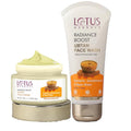 Lotus Herbals Radiance Boost Ubtan Face Cream 50gm, Boost Ubtan Face Wash 100gm set of 2