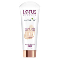 Lotus Herbals Whiteglow Matte Look All In One DD Cream - Pink Beige | SPF 20 | All Skin Types | 30g