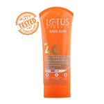 Lotus Herbals Safe Sun 3 In 1 Tinted Daily Sunscreen SPF 40 PA+++ | In Vivo Tested | Tinted Matte Look | UVA & UVB Protection | Non-Greasy | No White Cast | For All Skin Types | For Women & Men | 100g image 2 — view 2