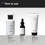 Minimalist Anti-Aging Skincare Kit, Routine Kit For Unisex, Face Wash, Serum & Sunscreen Combo, 180g image 3 — view 3