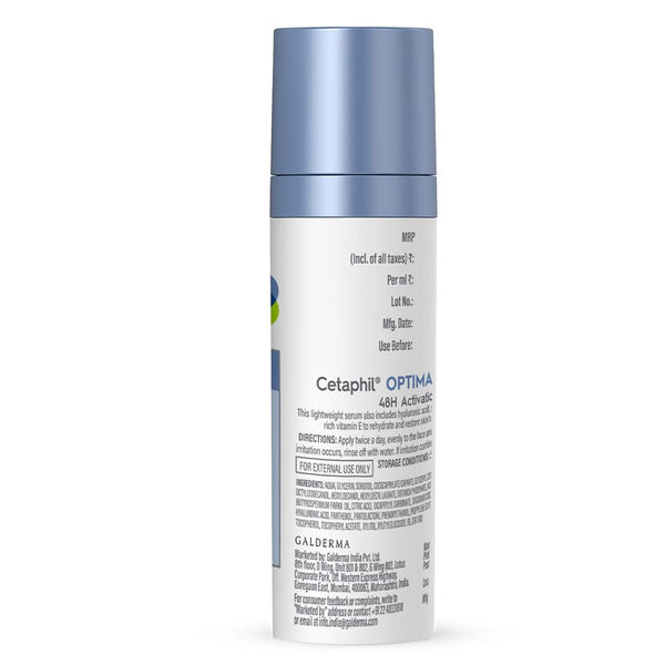 Cetaphil Optimal Hydration Lightweight Serum 30 ml | Fast absorbing | Hyaluronic Acid, Blue Daisy extract, Vitamin B5 | Dermatologist Recommended for Sensitive Skin image 2