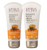 Lotus Herbals Radiance Boost Ubtan Face Wash 100gm, Boost Ubtan Face Scrub 100gm, Set of 2