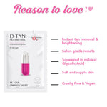 O3+ Facialist Dtan Face Sheet Mask With Niacinamide reduced dark spots, acne scars, and discoloration while giving ultimate brightening (30g) image 2 — view 2