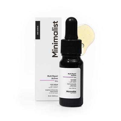 Minimalist Multi‑Active Repair Serum – Volufiline + Retinaldehyde + Stable Vitamin C & Vitamin F, Brightens, Firms & Strengthens Skin, Anti‑Aging Daily Serum, Lightweight & Fast‑Absorbing - red