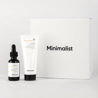 Minimalist Brightening & SPF Skincare Gift Set | Premium Gift Kit for Women & Men | Serum & Sunscreen Combo