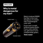 L’Oréal Professionnel Metal DX Anti-Metal Sulfate-Free Cleansing Cream Shampoo - 300ml | Professional Shampoo for Less Breakage, Get Strong & Shiny Hair | With Glicoamine | For Men & Women (Pack of 2) image 4 — view 4
