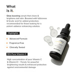 Minimalist 16% Vitamin C Face Serum – Brightening & Glow-Boosting Formula with Vitamin E, Ferulic Acid & Fullerenes, Antioxidant Boost for Radiant Skin (20 ml) image 2 — view 2