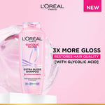 L’Oréal Paris Glycolic Gloss Shine Boosting Shampoo, powered by 3% Glycolic Acid, for dull hair, restores hair quality for gives 3x more gloss, 340ml image 2 — view 2