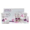 Lotus Herbals Radiant Diamond Cellular Radiance 5 in 1 Facial Kit with Diamond Dust & Cinnamon for Women & Men for All Skin Types 170g - red