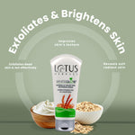 Lotus Herbals Whiteglow Oatmeal and Yogurt Skin Scrub | Oatmeal and Milk Yogurt | 50g image 3 — view 3