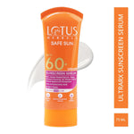 Lotus Herbals UltraRx Sunscreen Serum SPF 60+ PA++++ | No White Cast | No Breakouts | Cica & Hyaluronic | Dermatologically Tested | For Women & Men | Suitable For All Skin Types | 75ml image 2 — view 2