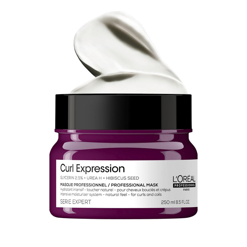 L'Oréal Professionnel Curl Expression Intense moisturizer Mask 250 ml | Deeply hydrates and de-tangles curls and provides intense moisturization | With Glycerin, Urea H & Hibiscus seed. - Default Title