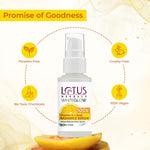 Lotus Herbals WhiteGlow Vitamin C and Gold Radiance Face Serum | Hydrating & Brightening Serum For Dark Spots, Dull & Uneven Skin Tone | Paraben-Free | For Women and Men| For Oily, Dry & Combination Skin| 30ml image 7 — view 7