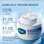 Cetaphil Optimal Hydration Daily Cream 50g | Lightweight Moisturizer & Fast Absorption | Hyaluronic Acid, Blue Daisy Extract, Niacinamide image 3 — view 3