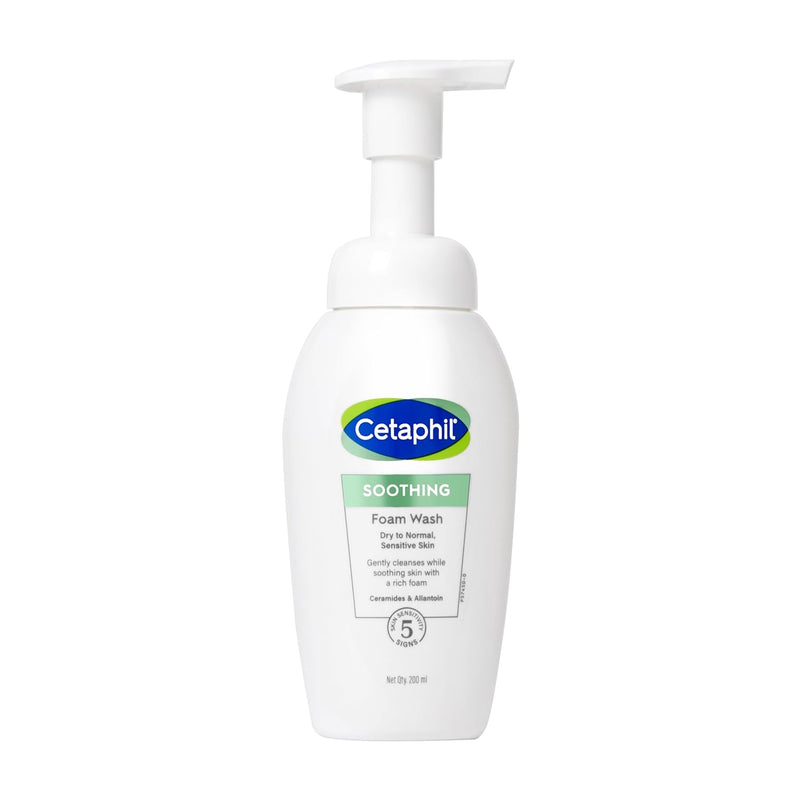 Cetaphil Soothing Foam Face Wash 200ml | Foaming Cleanser With Triple Ceramides for Sensitive Skin| Paraben, Sulphate & Allergen Free - Default Title