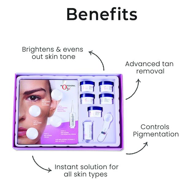O3+ Power Brightening Facial Kit For Radiant and Glowing Skin,123gm+40ml image 2
