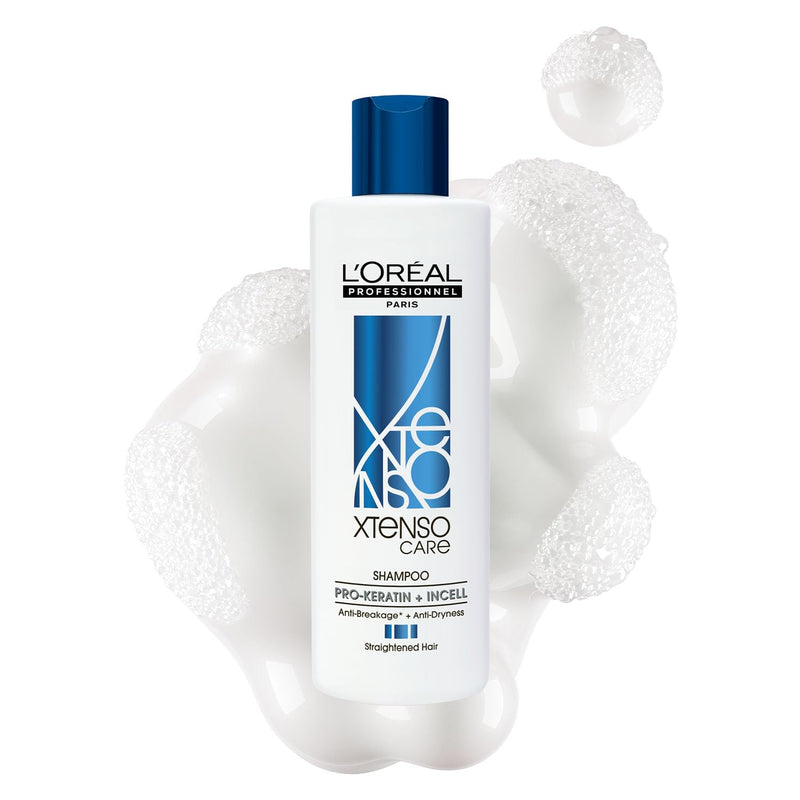 L'Oréal Professionnel Xtenso Care Shampoo for straightened hair - 300ml | Professional shampoo that smoothens, nourishes & strengthens hair| With Pro-Keratin & Incell | L'Oréal Shampoo For Men & Women - red