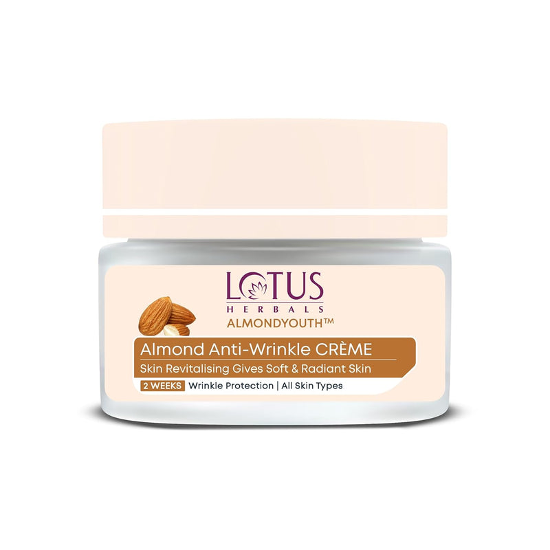 Lotus Herbals Almondyouth Almond Anti-Wrinkle Cream, 50g - Default Title