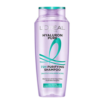 L’Oréal Paris Hyaluron Pure 72H Purifying Shampoo, For oily scalp & dry hair with salicylic and hyaluronic acid, 200 ml - Default Title