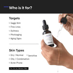 Minimalist Multi Peptide Night Face Serum for Ageless Younger Skin, 30 ml | Collagen Boosting, Hydrating & Overnight Repair Serum for Women & Men with 7% Matrixyl 3000 & 3% Bio-Placenta image 3 — view 3