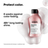 L'OREAL PROFESSIONNEL PARIS Vitamino Color Shampoo For Coloured Hair, 300Ml|Professional Color Protect Shampoo |Coloured Protection Shampoo With Uv Protection, 1 Count (Pack of 2)