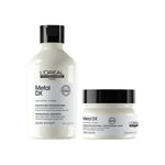 L’Oréal Professionnel Metal DX Anti-Metal Sulfate-Free Cleansing Cream Shampoo & Mask 300ml+250ml | Professional Routine for Less Breakage, Get Strong & Shiny Hair | With Glicoamine | For Men & Women - red — view 1