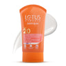 Lotus Herbals Safe Sun Sunscreen Cream SPF 20 PA+ | Berry & fennel Seed Extracts | UVA and UVB Protection | Sweat & Waterproof | Non-Greasy | For Women and Men | 50gm