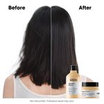 L'Oréal Professionnel Absolut Repair Shampoo & Mask for Dry & Damaged Hair - 300ml+250ml | Professional Routine for Strenghthening & Repairing Hair, Protein & Omega-9, For Men & Women image 3 — view 3