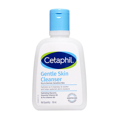 Cetaphil Gentle Skin Hydrating Face Wash 118ml, Paraben Free, Sulphate-Free Gentle Skin Hydrating Cleanser with Niacinamide, Vitamin B5 for Dry to Normal, Sensitive Skin - Default Title