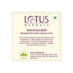 Lotus Herbals Wheatnourish Wheatgerm Oil and Honey Facial Massage Cream, 250g image 2 — view 2