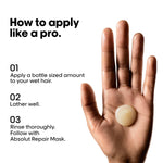 L'Oréal Professionnel Absolut Repair Shampoo & Mask for Dry & Damaged Hair - 300ml+250ml | Professional Routine for Strenghthening & Repairing Hair, Protein & Omega-9, For Men & Women image 4 — view 4