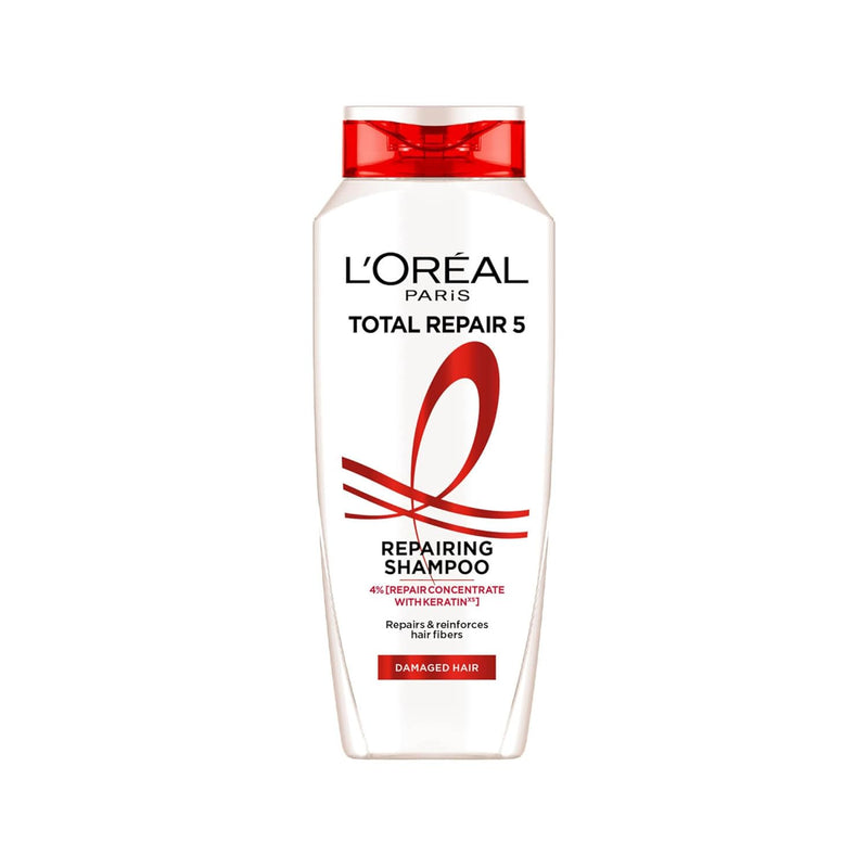 L'Oreal Paris Shampoo, For Damaged And Weak Hair, With Pro-Keratin + Ceramide, Total Repair 5, 340Ml. - Default Title