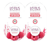 Lotus Herbals Lip Balm - Raspberry | For Dry & Cracked Lips | 5g (Pack of 2)