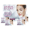 Lotus Herbals Radiant Diamond Cellular Radiance 4 In 1 Facial Kit | With Diamond Dust & Cinnamon | For Women & Men | Chemical Free| Reduce Blemishes| For All Skin Types | 4x37g - red
