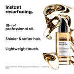 L'Oréal Professionnel Absolut Repair 10-in-1 Leave-in Serum for Dry & Damaged Hair - 90ml | 10-in-1 Multi-Benefit Leave-In Hair Oil, 1 action with 10 benefits, Enriched with Wheat Germ Oil (Pack of 2) - red — view 1