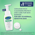 Cetaphil Soothing Foam Face Wash 200ml | Foaming Cleanser With Triple Ceramides for Sensitive Skin| Paraben, Sulphate & Allergen Free image 2 — view 2
