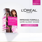 L'Oréal Paris Casting Crème Gloss Hair Color With Glycolic Gloss Complex | 5X Glossier Hair Color | Shade 300 - Darkest Brown | 60g + 40ml + 60g image 2 — view 2