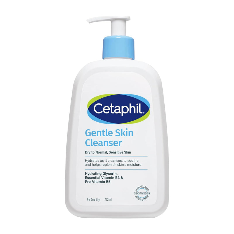 Cetaphil Gentle Skin Hydrating Face Wash 473ml, Paraben Free, Sulphate-Free Gentle Skin Hydrating Cleanser with Niacinamide, Vitamin B5 for Dry to Normal, Sensitive Skin - Default Title