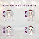 Lotus Herbals Radiant Diamond Cellular Radiance 4 In 1 Facial Kit | With Diamond Dust & Cinnamon | For Women & Men | Chemical Free| Reduce Blemishes| For All Skin Types | 4x37g image 8 — view 8