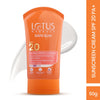 Lotus Herbals Safe Sun Sunscreen Cream SPF 20 | Broad Spectrum UVA/UVB Protection | Lightweight & Non-Greasy | For All Skin Types | 50g image 2