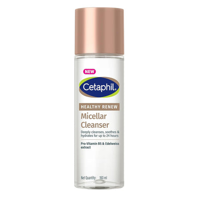 Cetaphil Healthy Renew Anti-Ageing Micellar Cleanser 160ml – Gentle No-Rinse Facial Cleanser for Sensitive Skin, Removes Makeup & Impurities, Hydrating & Soothing Formula - Default Title
