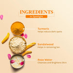 Lotus Herbals Radiance Boost Ubtan Face Wash With 0.075% Salicylic Acid | Turmeric, Sandalwood and Rose Water | Glowing Skin |Reducing Dark Spots | Paraben free |100gm image 3 — view 3