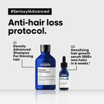 L'Oreal Professionnel Density Advanced Shampoo (With Omega-6 complex) & Serioxyl Advanced Leave-In Serum (With 5% Stemoxydine) | Hair Growth Combo | Renews density and increases volume image 9 — view 9