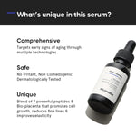Minimalist Multi Peptide Night Face Serum for Ageless Younger Skin, 30 ml | Collagen Boosting, Hydrating & Overnight Repair Serum for Women & Men with 7% Matrixyl 3000 & 3% Bio-Placenta image 2 — view 2