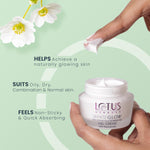 Lotus Herbals Gel Cream with SPF25 and PA+++ | Face Cream for Women & Men | Gives Glowing & Radiant Skin In 7 Days | Reduces Dark Spots & Pigmentation | Suitable For Oily, Combination, Sensitive & Dry Skin | 40g (Pack of 3) image 4 — view 4