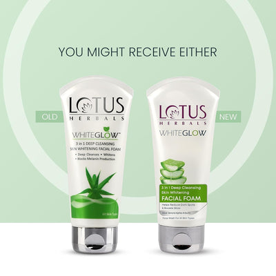 Lotus Herbals 3 in 1 Deep Cleansing Facial Foam 50g (Pack of 2) - red