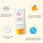 O3+ Bridal Radiance Sunscreen SPF 50 PA +++ Dry Touch & Ultra Light Non-greasy and leaves no white cast Prevents Damage From UVA | UVB | HEV | IR | Dermatologist Tested | 75g image 3 — view 3